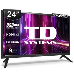 Televisor 24 pulgadas Led HD, múltiples conexiones - TD Systems K24DLX17H