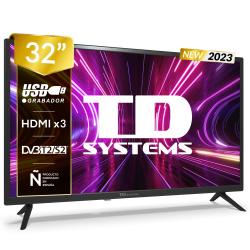 Televisor 32 pulgadas Led HD, múltiples conexiones - TD Systems PRIME32X14H